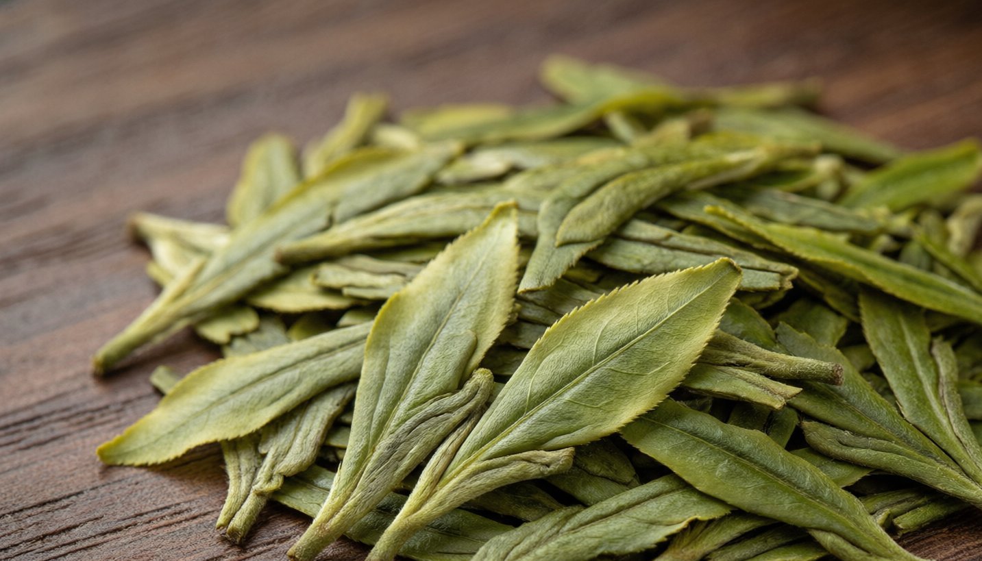 Pre-Qingming green tea leaves