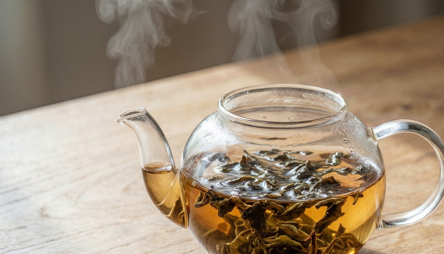 Oolong tea brewing