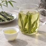 Brewed Premium Taiping Houkui Tea with clear liquor