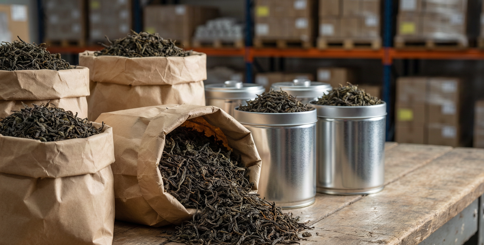 Oolong tea packaging formats and sealing equipment